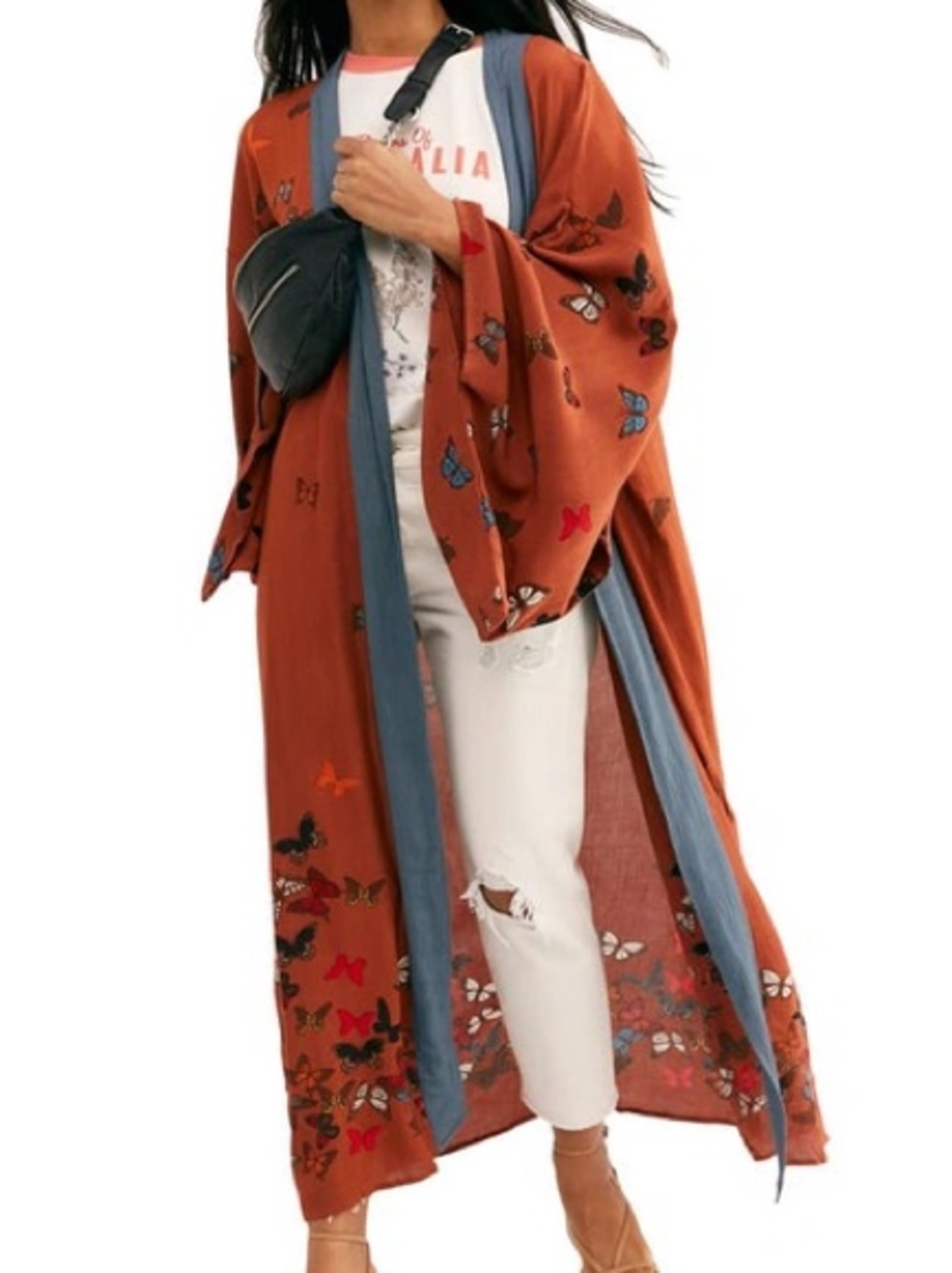 NWT Free People Butterfly Kisses Kimono